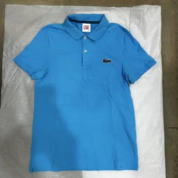 LACOSTE L!VE 피케 셔츠 파랑 사이즈 4