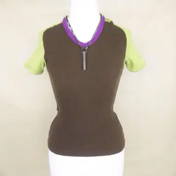 DIRK BIKKEMBERGS 래글런 반팔 티셔츠 목걸이 포함