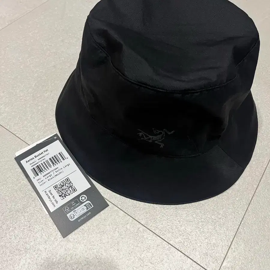 ARC'TERYX Aerios Bucket Hat Black L-XL ARC'TERYX『Aerios Bucket