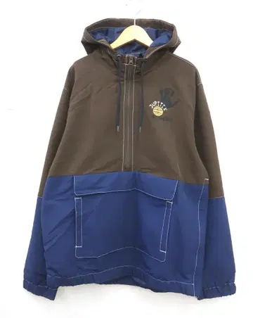 미사용 VANS ZION BROWN BLUE ANORAK JACKET
