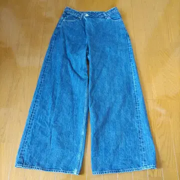 Spick&Span 5 1/2 와이드 라인 데님 팬츠 사이즈 29