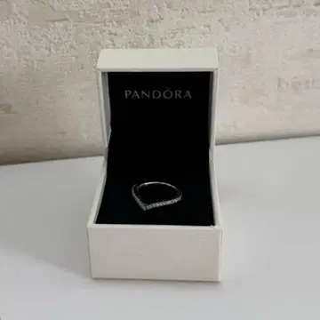 PANDORA 판도라 V자 스털링 실버 반지 12호