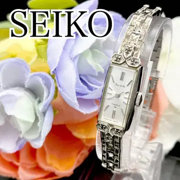 작동 손목시계 SEIKO 세이코 수동 와인딩 빈티지 실버 J55