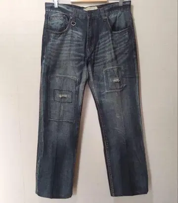 ECKO UNLTD. 릴랙스 핏 데님 데미지 & 리페어 가공