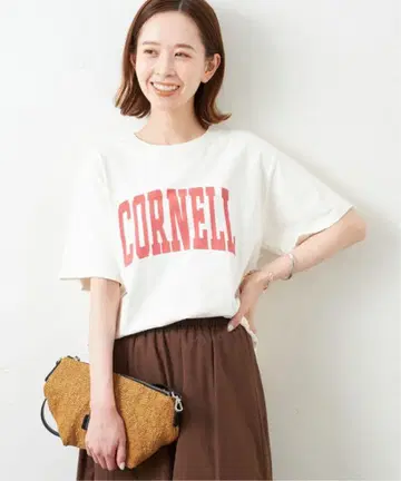 저널 스탠다드 칼리지 로고 빅 T셔츠 CORNELL