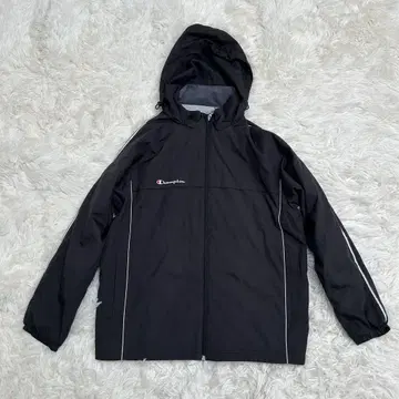 Champion 풀 집업 마운틴 후드티 자켓 블랙