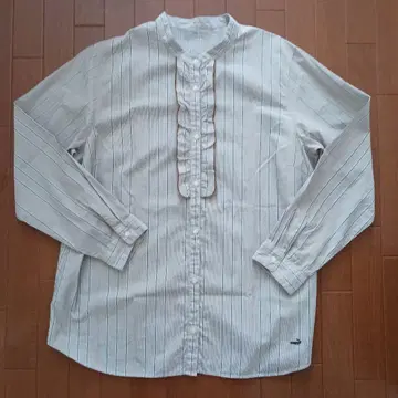 Lacoste 프릴 긴팔 셔츠
