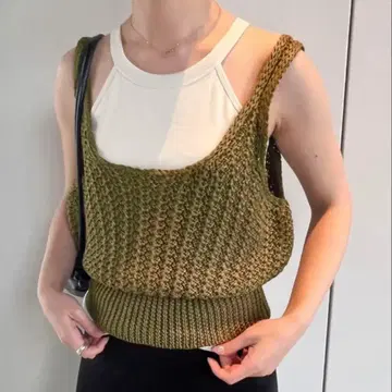 [완판템] select MOCA 썸머 니트 뷔스티에 카키 여성용