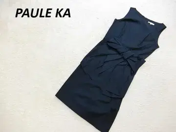 PAULE KA 폴카 스트레치 미 라인 원피스 네이비 36