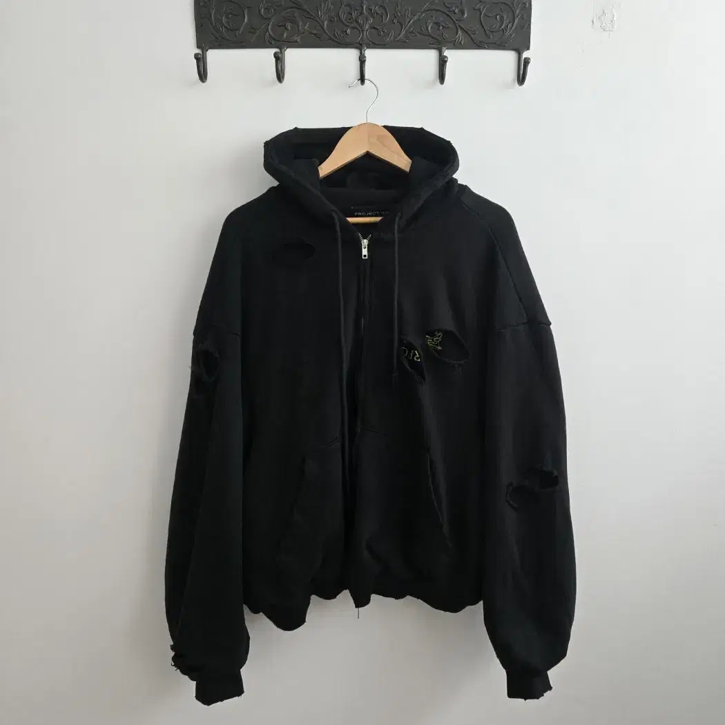 トップス Project G/R Distressed Layer Zip Hoodie PROJECT G/R - Reconstructed Folded Zip Hoodie | HBX