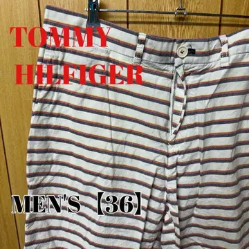 TS141 TOMMY HILFIGER 숏팬츠 [ 남성 36 ] 보더 무늬