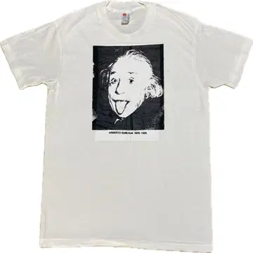 80s Einstein T-shirt made in USA 데드스탁