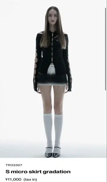 더 레드 스레드 S micro 스커트 gradation M 사이즈 새상품