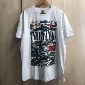 UK 수입 NIRVANA 닐바나 티셔츠 카세트 테이프 XL