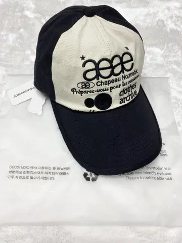 aeae 야구 모자 화이트/블랙 택 포함 새상품2