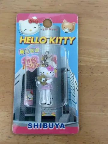 헬로키티 지퍼 마스코트 도쿄 한정판 시부야 버전