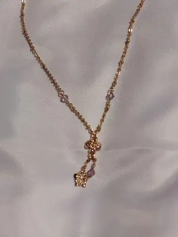 ANNA SUI 안나수이 골드 클로버 나비 버터플라이 목걸이