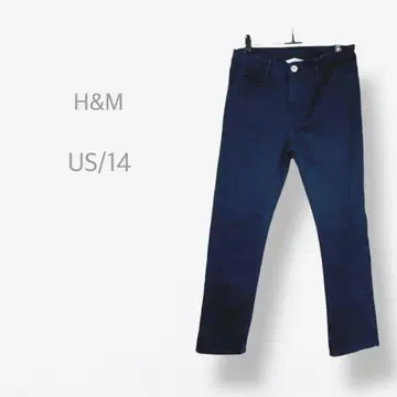 [ H&M ] 작은 사이즈 스트레치 스키니 데님 팬츠 네이비 놈코어