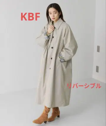 KBF 리버서블 롱 코트