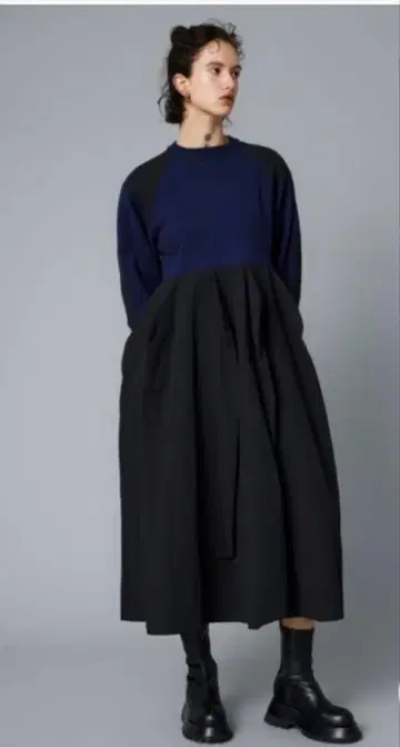 Elbow patch knit dress 엘보 패치 니트 드레스 2025