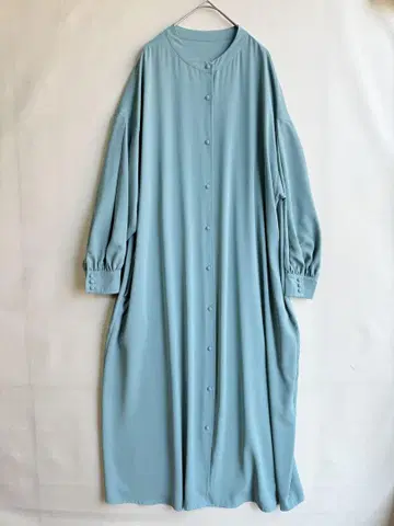 새상품급 메종브리즈 여성용 블라우스 롱 원피스 밴드 카라