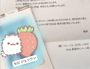 izna 세비 친필 사인 폴라로이드 BEEP SIGN Na 정은