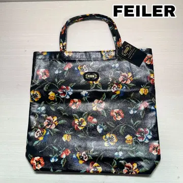 [택 포함] FEILER 페일러 핸드백 꽃무늬 비닐