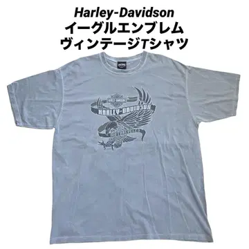 할리데이비슨 이글 엠블럼 프린트 빈티지 T셔츠