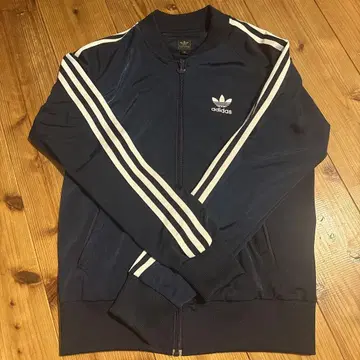 adidas 네이비 스트라이프 저지 XS