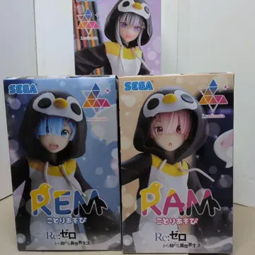 리제로 피규어 코토리아소비 렘 라무 에밀리아 3체 세트