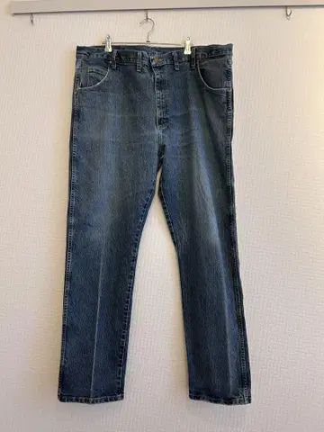 Wrangler 스트레이트 데님 팬츠 센터 프레스 44 x 34