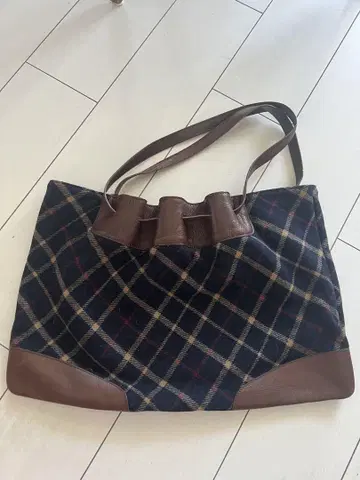 Brooks Brothers 빈티지 체크 무늬 핸드백
