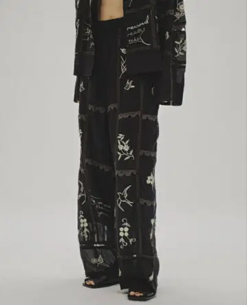 TODAYFUL Embroidery Patchwork Trousers