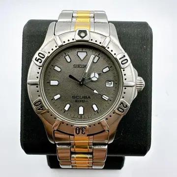 새상품급 작동품 SEIKO 세이코 다이버 SCUBA 200M 그레이 날짜