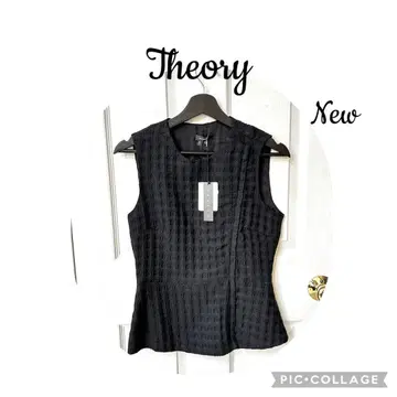 미사용 택 포함 Theory 블랙 베스트 자켓