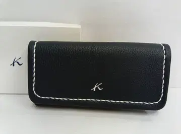 미사용! Kitamura/키타무라 가죽 장지갑 다크 블루