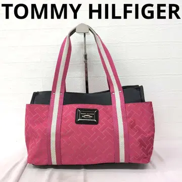 246 TOMMY HILFIGER 핑크 블랙 핸드백