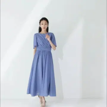 내추럴 뷰티 베이직 카슈쿨 백 리본 원피스 M