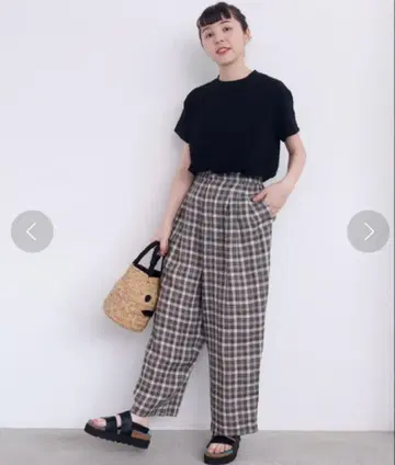 아틀리에사봉 턱 많이 팬츠