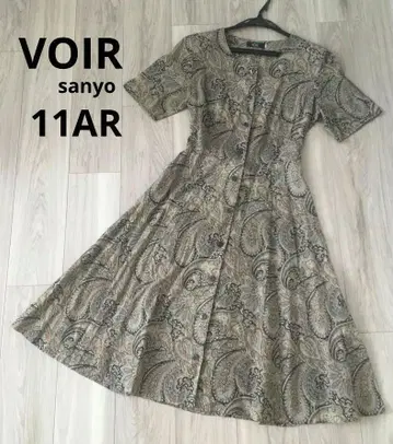 VOIR 보와르 산요상회 쇼와 레트로 롱 원피스 리버티 L 사이즈