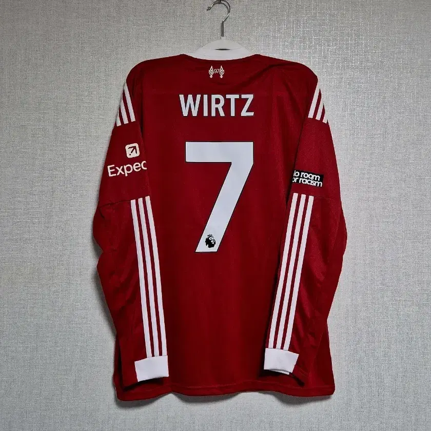 25-26リバプール WIRTZ 7 番 ロングスリーブ ユニフォーム L 25