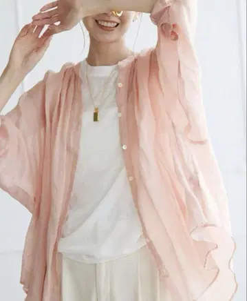 SLOBE IENA 라미 개더 셔츠