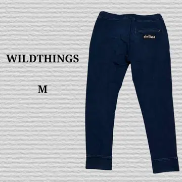 [ WILDTHINGS ] 조거 팬츠 데님 이지 팬츠 네이비 M