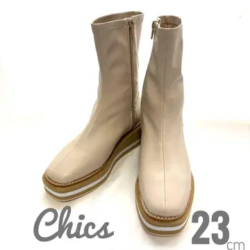 Chics 여성 부츠 아이보리 23cm