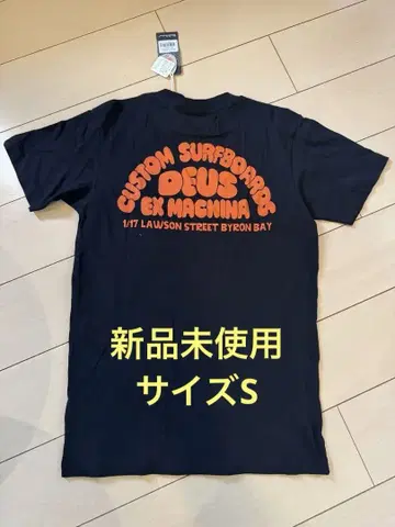 Deus Ex Machina 백 프린트 티셔츠 S 블랙 미사용 새상품