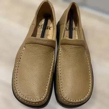 남성용 가죽 신발 25.5~26cm 정도 베이지색