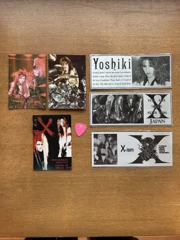 X Japan 스티커 & 사진 세트
