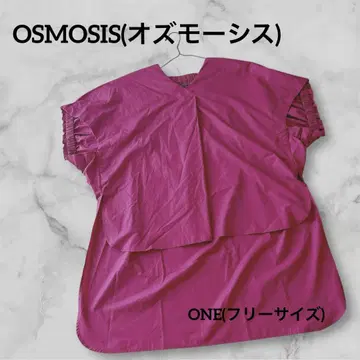 새상품급 OSMOSIS 셔링 슬리브 디자인 풀오버 핑크