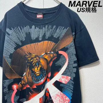 [ US 규격 ] 레어 MARVEL Gambit 갬빗 티셔츠 블랙 S
