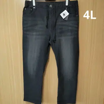 새상품 4L 남성용 스트레치 데님 팬츠 블랙 계열